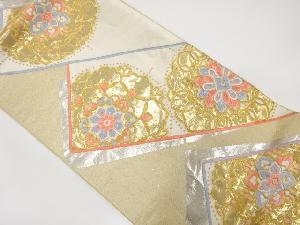 華紋織り出し　袋帯